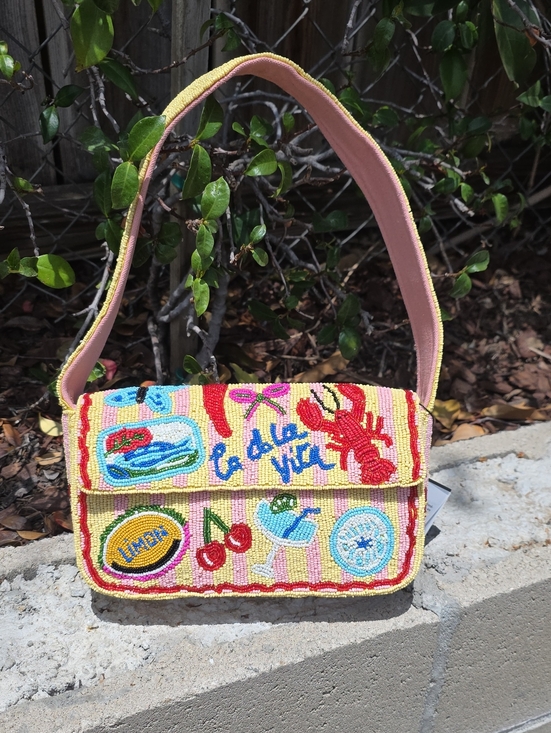 America & Beyond Handbags - America & Beyond Viral La Dolce Vita Beaded Bag
